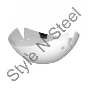 Cuenco de acero inoxidable con forma de barco para frutos secos, cuenco para frutas y ensaladas, diseño de corte único, venta al por mayor - Product Image 1