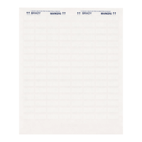 Étiquettes en vinyle auto-laminantes Brady JetTab pour l'identification durable des câbles d'équipement et des échantillons