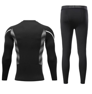 Hivo Sports, Última Novedad, el Mejor Chándal de Compresión para Hombre, Resistente, Transpirable, para Invierno, con Logotipo Personalizado, Diseño 2 en 1, Elástico - Product Image 4