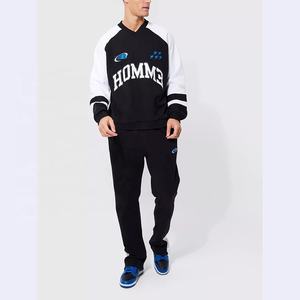 Ropa deportiva con sublimación de logotipo personalizado, conjunto de chándal de otoño, Diseña tu propio chándal de fútbol de estilo informal de poliéster transpirable para hombres - Product Image 1