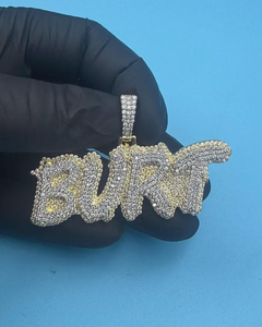 จี้เพชรโมอิสซาไนต์ VVS เงินแท้ 925 สไตล์ฮิปฮอป สำหรับผู้ชาย แบบตัวอักษร ตัวเลข หรือโลโก้  พร้อมบริการสลักชื่อตามสั่ง - Product Image 1