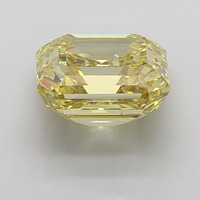 Diamant de luxe certifié 10,01 carats, jaune intense fantaisie, taille Asscher, pureté VS1, excellente taille, pour joaillerie fine