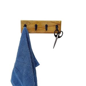 Natural Wooden <b>Wall</b> Hanger Cheap Price Elegant <b>Wall</b> <b>Hook</b> Rack for Clothes Bags <b>Keys</b> and Home Organization - Product Image 1