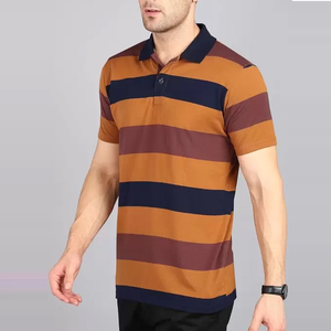 Camiseta Polo Casual de Manga Larga para Hombre, Camiseta Polo de Secado Rápido con Patrón Sólido - Product Image 3