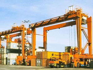 Precast Concrete Yard 900 Ton Heavy Duty Goliath Crane Beam <b>Block</b> Handler Rail <b>Mounted</b> Travelling Portal Crane Price - Product Image 5