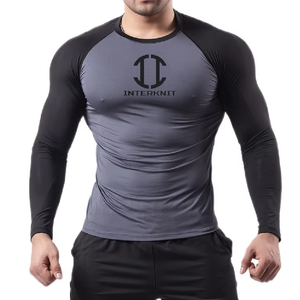 Hauts de sport personnalisés pour hommes UPF50+ en polyester écologique à manches longues, séchage rapide, respirant, anti-UV - Product Image 3