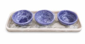 Plateau de rangement pour aliments et légumes en résine fait main au design moderne pour la maison et l'hôtel, bol et plateau en résine - Product Image 3