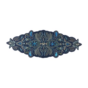 Wholesale Colorful Beaded <b>Runner</b> <b>and</b> <b>Placemat</b> Set Handmade Decorative Dining <b>Table</b> Mats Kitchen Space Fancy Mat for Wedding - Product Image 1