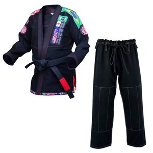 Kimono de Jiu-Jitsu Brésilien (BJJ) en Coton Personnalisé, Tissage Perlé, Respirant, Ripstop, Pantalon, OEM, Marque Privée, Tenue d'Arts Martiaux - Product Image 5