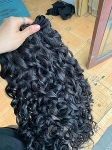CDYHAIRVN Cabello Humano Rizado Italiano de Color Negro Natural, Extensiones de Una o Dos Capas para Mujeres, Uso Diario, Sin Caída - Product Image 3