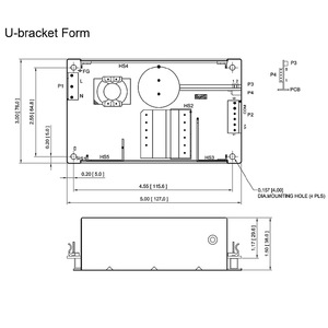 12V 11.12A BF Class Medical U-Bracket แบบโครงเปิด ขนาดกะทัดรัด โปรไฟล์ต่ำ กำลังไฟสูงสุด 200W 5.3 CFM ระบบระบายความร้อนด้วยอากาศแบบบังคับลมเดี่ยว - Product Image 2