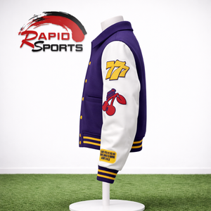 Rapid Sports <b>Heated</b> Winter Varsity <b>Jacket</b> for Men Stand Collar Woolen Fabric Wholesale - Product Image 3