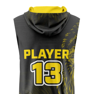 Camiseta de Fútbol 7v7 para Niños Gorilla Graphic, Sin Mangas, con Capucha, Estampado Sublimado, Nombre del Equipo Personalizado, Número del Jugador, Ropa para Adolescentes - Product Image 4