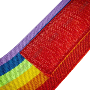 Sibrin Bandes de poignet personnalisées avec logo imprimé arc-en-ciel, élastiques et robustes, pour le soutien des poignets en musculation et haltérophilie, 18 pouces - Product Image 4