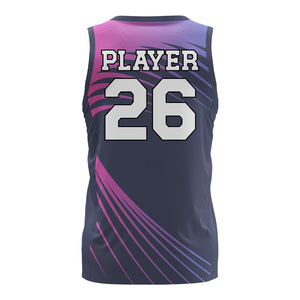 Factory Direct Sublimated V Neck Sleeveless Basketball Jersey Custom <b>Athletic</b> Sports Uniform Bulk Wholesale OEM - Product Image 3