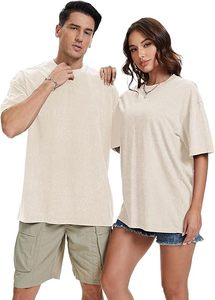 Camisetas de Manga Corta Extra Grandes para Hombre, Estilo Vintage, Lavado Ácido, 100% Algodón Jersey 260g, Color Sólido con Estampado, Ecológicas - Product Image 2
