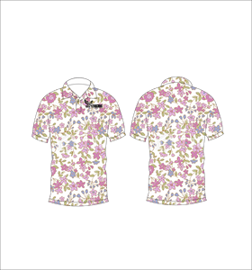 เสื้อโปโลพิมพ์ลายดอกไม้สำหรับผู้ชาย แขนสั้น สวมใส่สบาย เหมาะสำหรับฤดูร้อน เล่นกอล์ฟ น้ำหนักเบา มีปก แฟชั่น - Product Image 5