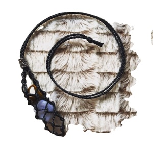 คอลเลกชันแฮนด์เมด macrame กระเป๋าสร้อยคอถุงคริสตัลสร้อยคอตาข่ายคริสตัลรักษา - Product Image 2