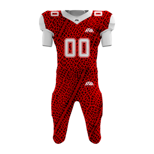 Conjunto de Uniforme de Fútbol Americano Personalizado, Jersey de Tela Twill Cosido y Pantalones con Protección Integrada, Sublimación Completa, Ropa para Equipo de Fútbol - Product Image 3