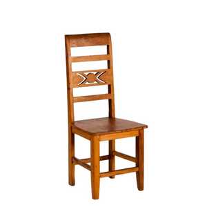 Silla de Comedor Nórdica Minimalista de Madera Maciza con Acabado en Roble, Respaldo Ergonómico, Muebles Modernos para el Hogar, Asientos Laterales para Cafetería y Restaurante - Product Image 1