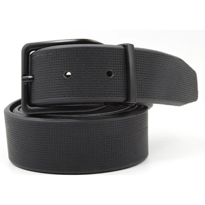 Cinturón de Cuero Genuino para Hombre con Hebilla de Acero y Anillo en D, de Primera Calidad, 100% Cuero Vacuno Genuino, 105 cm de Longitud - Product Image 1