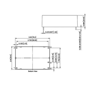 15W 12V 1.25A ที่แยกการควบคุม DC ไปยัง DC Converter แรงดันไฟฟ้าอินพุตระบุ800VDC ชนิด PBC MOUNT - Product Image 3