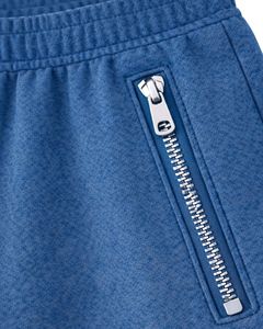 Pantalones Cargo Anchos de Felpa Azul Acero Personalizados para Mujer, con Cintura Elástica, Bolsillos con Cremallera, Estilo Casual Urbano, Pantalones de Invierno - Product Image 3