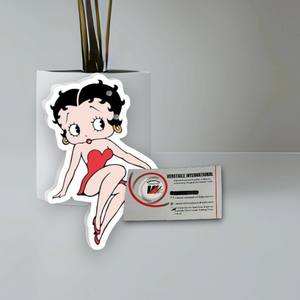 Plaques à cils magnétiques en acrylique personnalisées Betty Boop, motif diamant carré, pour extensions de cils, marque privée, vente en gros - Product Image 5