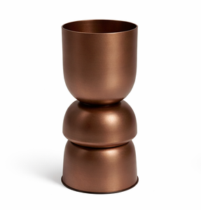 Maceta de Metal y Hierro de Primera Calidad, Color Blanco Mate, Maceta Redonda Minimalista para Suculentas, Maceta de Interior, Personalizable en Tamaño y Forma - Product Image 2