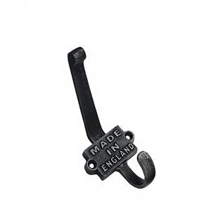 Ganchos para Abrigos de Hierro Fundido o Latón de Diseño Creativo, Negros, Resistentes, de la Mejor Calidad, en Cromo, Ecológicos, para Montar en la Pared - Product Image 1