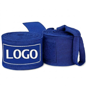 Fabricante profesional de vendas de boxeo semi-elásticas con logo personalizado impreso para entrenamiento de boxeo, vendas protectoras de 5m. - Product Image 1