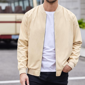 Blouson Bomber d'Hiver Personnalisé pour Homme à Col Montant en Toile – Vente en Gros, Couleur Personnalisée, Logo Frontal, Séchage Rapide, Coupe-Vent, Respirant, Laine - Product Image 3