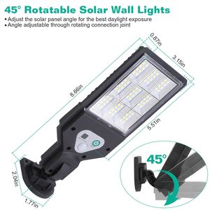 Lampada Solare da Esterno a 72 LED con Sensore di Movimento PIR, Telecomando, Impermeabile IP45, Illuminazione Wireless per Sicurezza Garage - Product Image 3