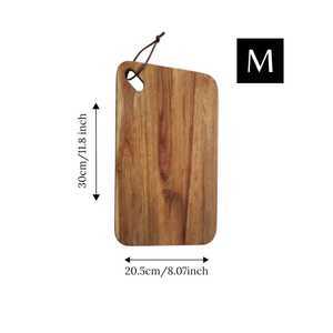 Planche à découper en bois d'acacia, planches à découper rustiques en bois avec poignée, ensemble de planches de service pour la cuisine, planche à charcuterie et à pain - Product Image 5