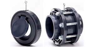 Vanne anti-retour à clapet en PVC, résistante aux produits chimiques, haute pression, légère, pour applications d'eaux usées - Product Image 3