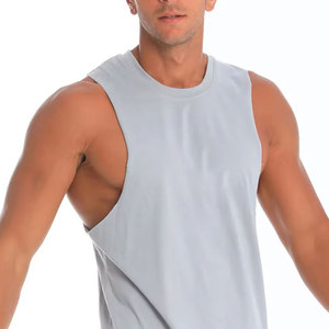 Débardeur sans manches pour homme Econex Sports, col rond, couleur unie, tricoté, respirant, séchage rapide, vêtements de sport décontractés, 100% polyester, 160g - Product Image 2