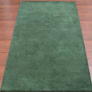 Solid Sage Green Modern Handmade Area Rug Minimalist Wool Carpet for <b>Bedroom</b> Living Room Contemporary Home Style Decor Designer - Product Image 6