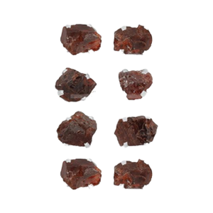 925 argent naturel Rhodolite grenat rugueux papillon serrure boucles d'oreilles mode à la mode délicate broche réglage paquet de 4 paires - Product Image 1