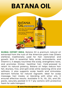 Huile capillaire hydratante authentique à base de plantes Batana pour la repousse des cheveux et la réparation des dommages |   Produit biologique pour cheveux crépus, fragiles et traités chimiquement - Product Image 2