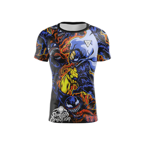 Rash Guard Best Jiu Jitsu <b>Compression</b> <b>Shirt</b> MMA <b>Custom</b> Direct Injection <b>Design</b> Fightwear UPF50 Short Martial Arts Apparel - Product Image 3