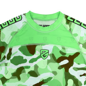 High Quality Super Soft Unisex Latex MMA Rash Guard Short Sleeve Gym Workout Shirt for Adults Fitness BJJ - Product Image 4