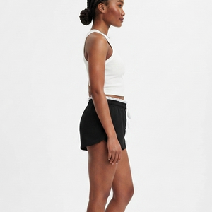 Custom <b>Women's</b> Athletic <b>Black</b> <b>Shorts</b> Drawstring Waist Mid Rise Side Pocket Loose Gym Activewear Casual Breathable - Product Image 2