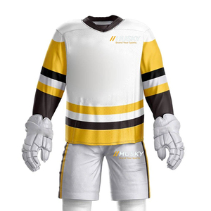 Uniformes de Hockey sobre Hielo Personalizados al por Mayor para Adultos, Alta Calidad, 100% Poliéster, Impresos, Antibacterianos, para Todas las Temporadas - Product Image 6