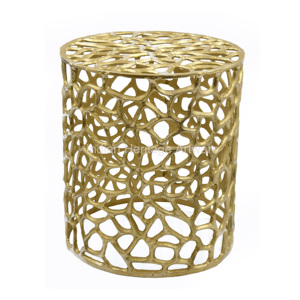 Table basse moderne en aluminium doré de haute qualité Nouveaux meubles Salon Bureau Salle à manger Maison IHA IHAT125 - Product Image 1