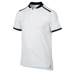 Ensemble de vêtements de tennis pour homme, polo blanc avec bordure noire, short à imprimé géométrique vert, tissu respirant, vêtements d'été - Product Image 4