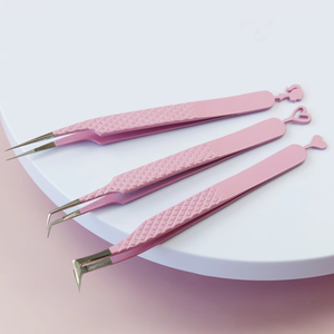 Pinzas Profesionales para Extensión de Pestañas con Puntas de Fibra para un Agarre Perfecto, Nunca se Resbalan Incluso con Pestañas de 0.03mm, 75 Grados - Product Image 6