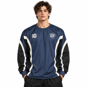 Camiseta de Entrenamiento de Fútbol y Balonmano Personalizada para Hombre, Manga Larga, Ligera, de Poliéster, para Portero, Fabricante OEM - Product Image 2
