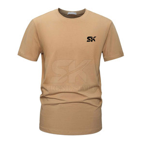 Diseña tu Propio Logotipo, Camiseta Básica Lisa con Cuello Redondo, Camiseta Informal para Hombre - Product Image 1
