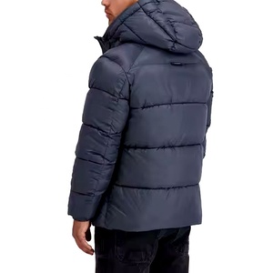 Best Selling Men's Puffer <b>Jackets</b> Custom Logo Unique Design Full Sleeves Hooded Made Durable Canvas Fulfilled Customer Demand - Product Image 4