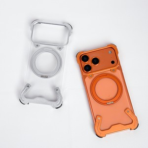 Funda Magnética Transparente con Anillo para iPhone, Marco de Aluminio Anti-Caídas - Product Image 5